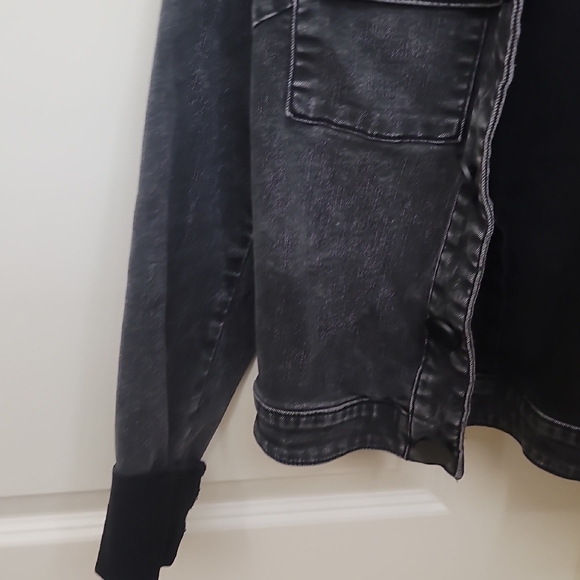 KUT BRAND- Size Small Women Black Denim Jacket - Picture 5 of 15